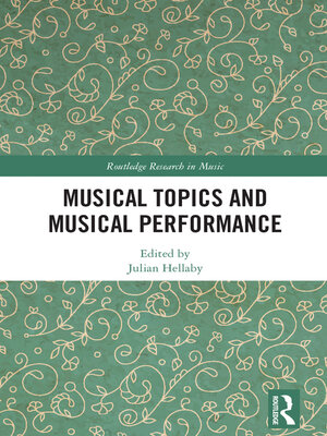 cover image of Musical Topics and Musical Performance